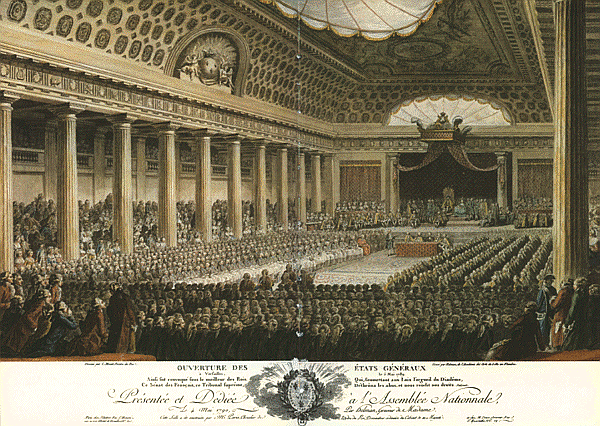 Apertura de los estados generales en http://historiarevolucionfrancesa.blogspot.es/ "il.lustració"